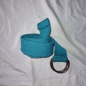 Canvas Web Belt Turquoise D Ring Military Multi Purpose Expedition Outdoors